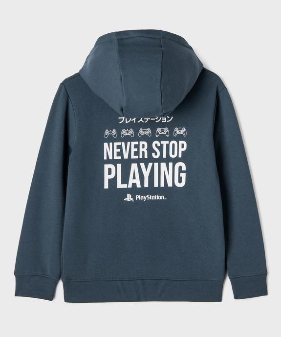 Sweat à capuche avec motif jeu vidéo garçon - Play Station vue3 - PLAYSTATION - GEMO
