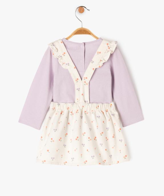 Ensemble 2 pièces bébé fille : robe + tee-shirt à manches longues vue5 - GEMO 4G BEBE - GEMO