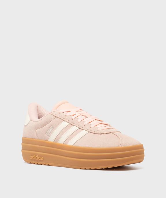 Baskets VL Court bold dessus cuir femme - Adidas vue2 - ADIDAS - GEMO