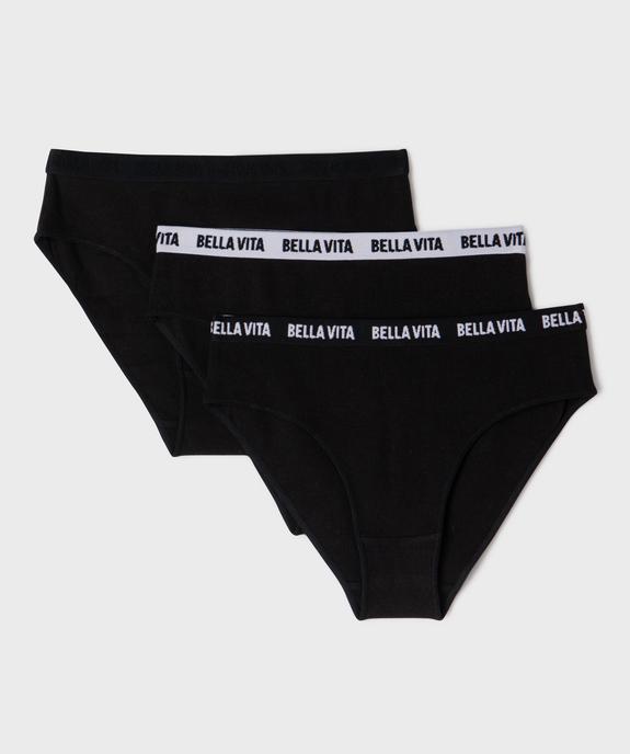 Shorty en coton stretch à large ceinture imprimée fille (lot de 3) vue1 - GEMO 4G FILLE - GEMO