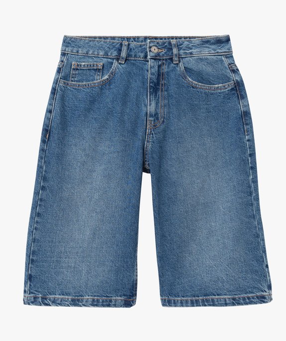Bermuda en jean coupe large femme vue4 - GEMO(FEMME PAP) - GEMO