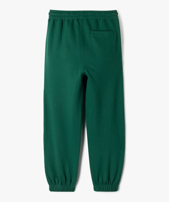 Pantalon de jogging intérieur molletonné garçon - Camps United vue3 - CAMPS GEMO FOR GOOD - GEMO