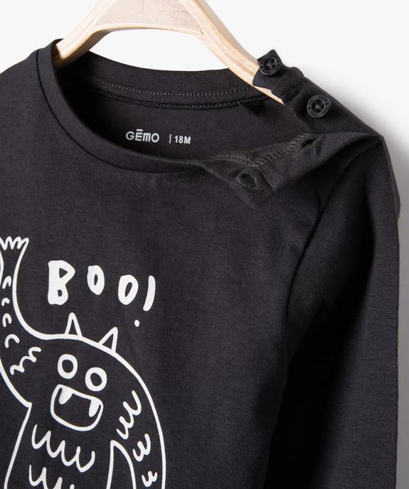 Tee-shirt à manches longues et message humoristique bébé garçon vue2 - GEMO(BEBE DEBT) - GEMO