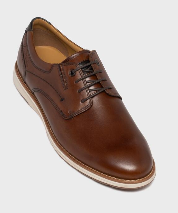 Derbies dessus cuir à semelle sport homme - Pierre Cardin vue5 - PIERRE CARDIN D - GEMO