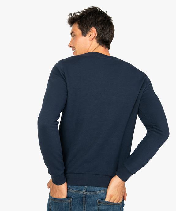Sweat homme molletonné avec motif humoristique vue3 - GEMO (HOMME) - GEMO