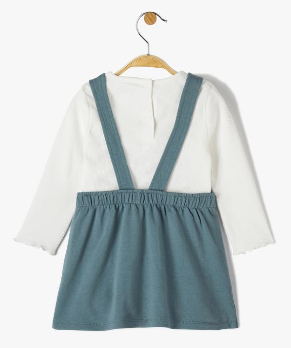 Ensemble bébé fille 2 pièces : robe et tee-shirt à manches longues motif lapin vue4 - GEMO(BEBE DEBT) - GEMO