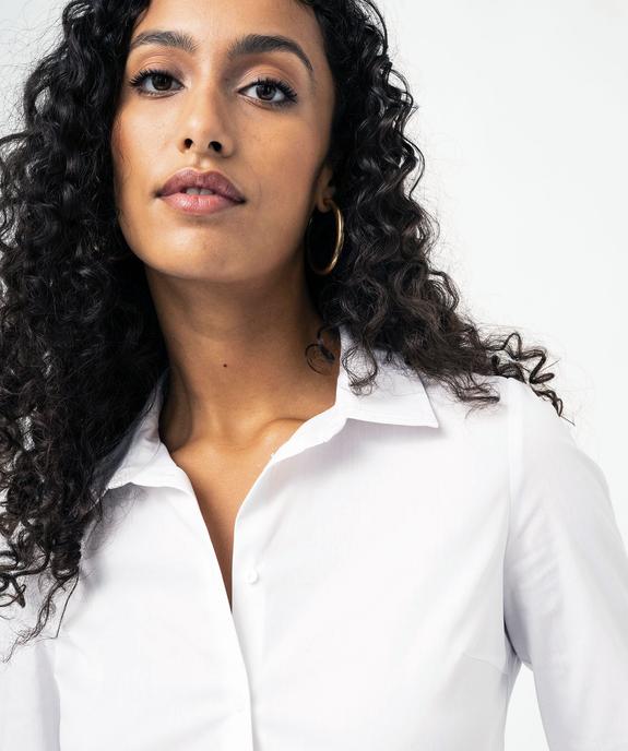 Chemise femme cintrée à manches longues vue6 - GEMO(FEMME PAP) - GEMO