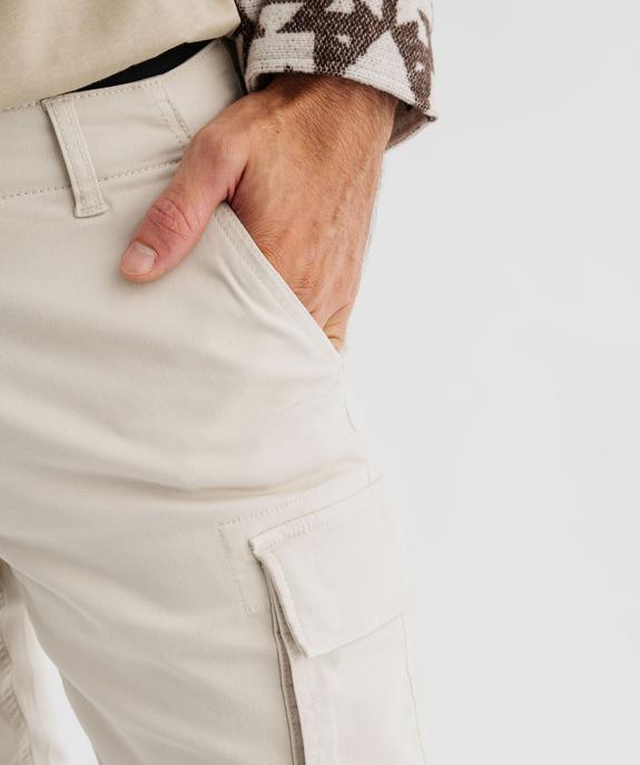 Pantalon cargo Regular coloris unique homme vue2 - GEMO (HOMME) - GEMO