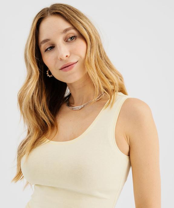 Débardeur à col rond femme vue2 - GEMO 4G FEMME - GEMO