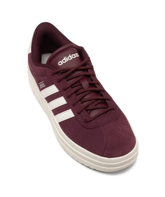 Baskets en cuir VL Court bold avec semelle plateforme femme - Adidas vue8 - ADIDAS - GEMO