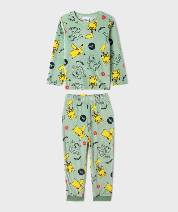 Pyjama en velours imprimé garçon - Pokémon vue1 - POKEMON - GEMO