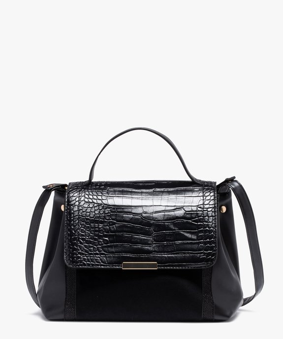 Sac femme multimatières avec rabat vue1 - GEMO (ACCESS) - GEMO