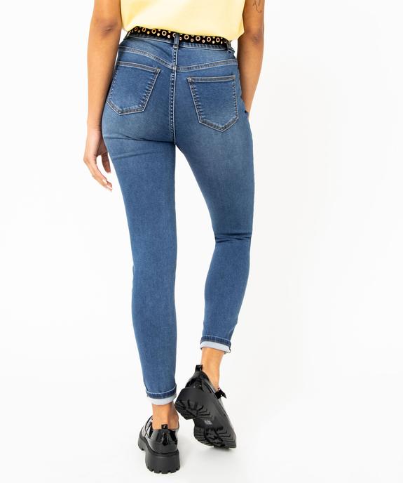 Jean Skinny taille haute stretch femme vue3 - GEMO(FEMME PAP) - GEMO