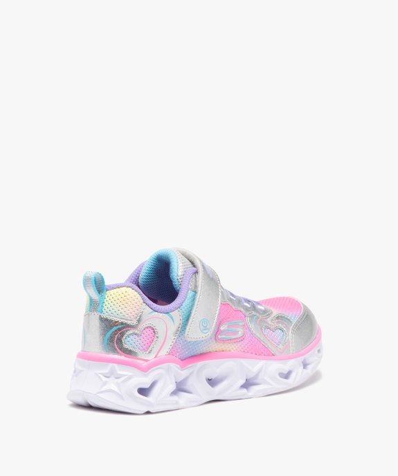 Baskets fille running à semelle perforée fantaisie S Lights - Skechers  vue4 - SKECHERS - GEMO