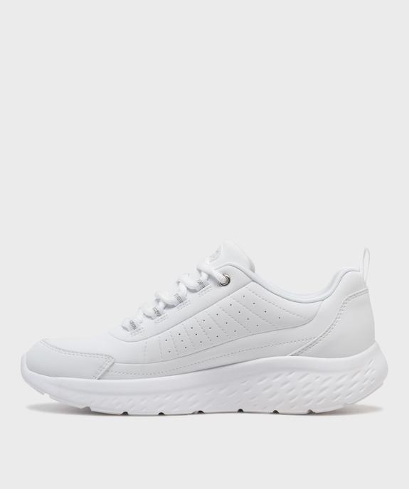 Baskets ultra légères à lacets femme - Skechers  vue3 - SKECHERS - GEMO