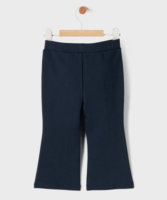 Pantalon flare en maille Milano bébé fille - LuluCastagnette vue3 - LULU CASTAGNETTE G4G D - GEMO