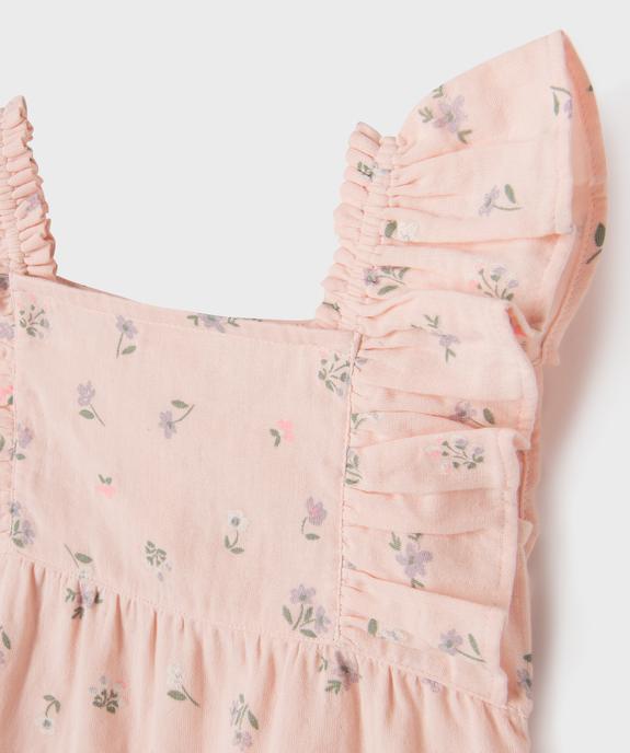 Blouse sans manches à volants coupe ample fille vue2 - GEMO 4G FILLE - GEMO