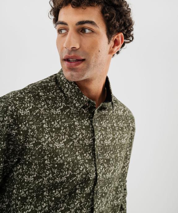 Chemise à motif feuillage homme vue2 - GEMO 4G HOMME - GEMO