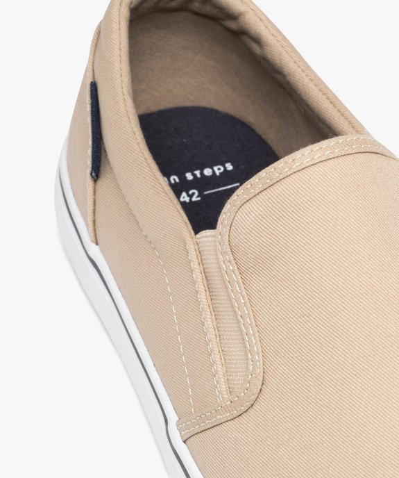Baskets en toile à enfiler style slippers homme - Urban Steps vue6 - URBAN STEPS - GEMO