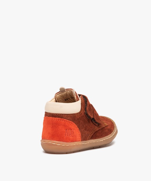 Chaussures premiers pas bébé garçon dessus cuir motif renard – NA! vue5 - NA! - GEMO