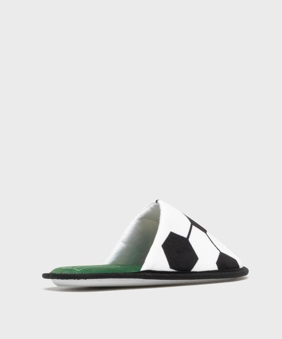 Chaussons mules plates en velours imprimés football garçon  vue4 - GEMO 4G GARCON - GEMO
