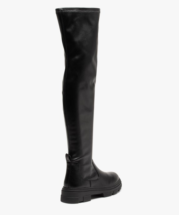 Cuissardes femme unies à semelle épaisse et crantée vue4 - GEMO (CASUAL) - GEMO