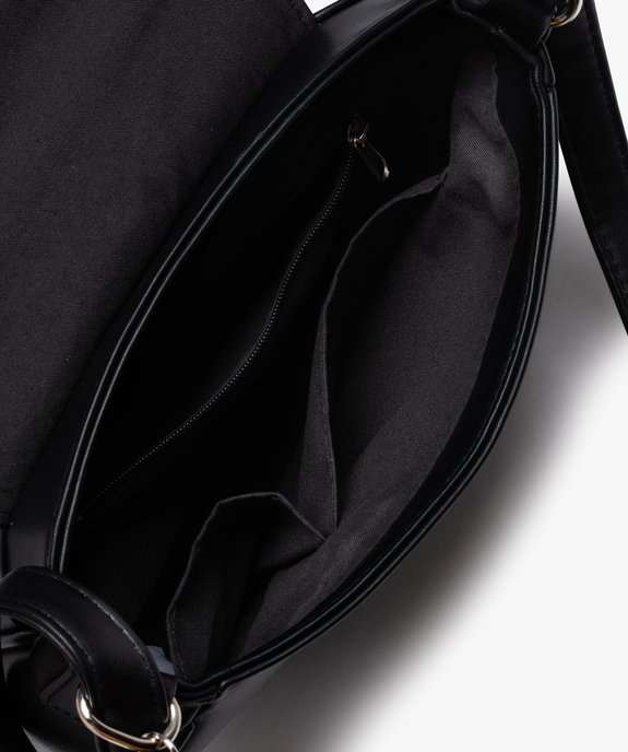 Sac femme forme besace avec clous métalliques vue3 - GEMO (ACCESS) - GEMO