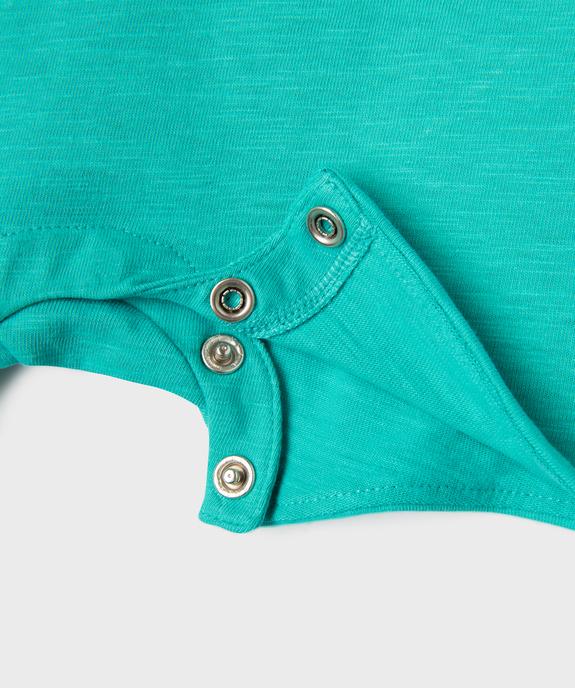Salopette courte bébé garçon en jersey de coton vue4 - GEMO 4G BEBE - GEMO