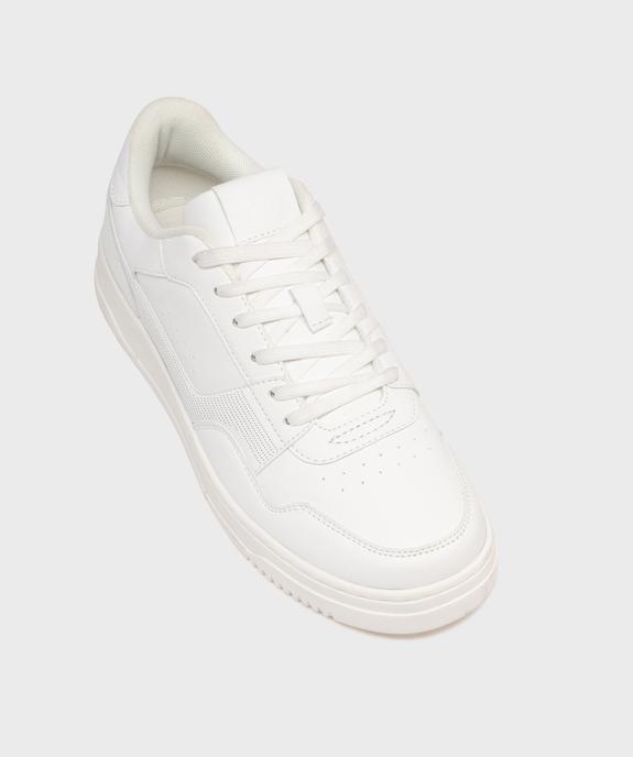 Baskets basses unies à lacets homme - Camps United vue6 - CAMPS GEMO FOR GOOD - GEMO