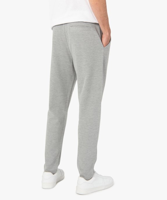 Pantalon homme en maille piquée vue3 - GEMO (HOMME) - GEMO