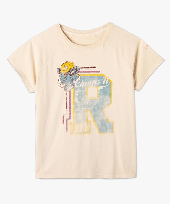 Tee-shirt femme avec large motif – Camps United vue4 - CAMPS UNITED - GEMO
