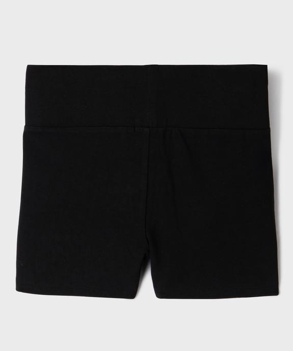 Short en jersey de coton stretch à large ceinture élastiquée fille vue3 - GEMO 4G FILLE - GEMO