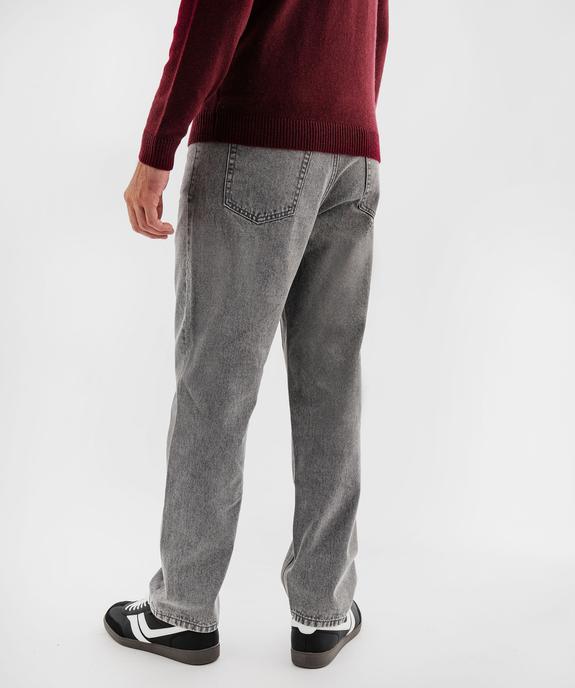 Jean loose en denim 100% coton homme vue3 - GEMO 4G HOMME - GEMO