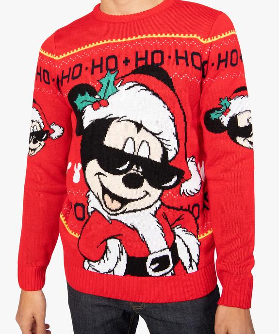 Pull de Noël pour homme avec motif Mickey - Disney vue2 - MICKEY - GEMO