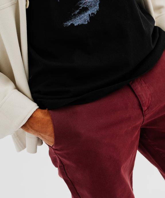 Pantalon chino coupe Slim homme vue2 - GEMO 4G HOMME - GEMO