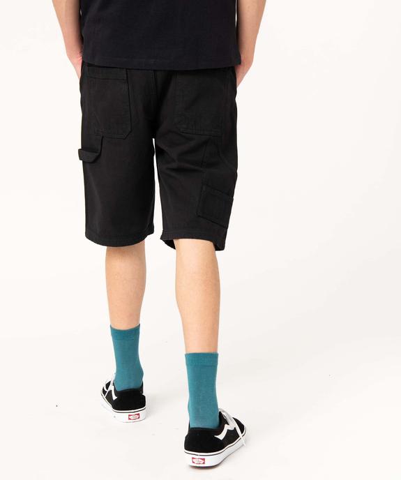 Bermuda homme style charpentier à grandes poches plaquées vue3 - GEMO (HOMME) - GEMO