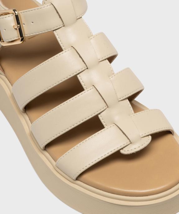 Sandales compensées multi-brides femme - 5 Miles vue6 - 5 MILES - GEMO