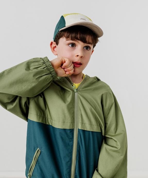 Blouson à capuche imperméable à zip magnétique garçon vue6 - GEMO 4G GARCON - GEMO