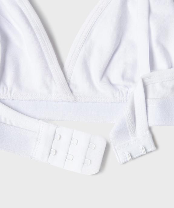 Soutien-gorge triangle à fines bretelles fille vue3 - GEMO 4G FILLE - GEMO