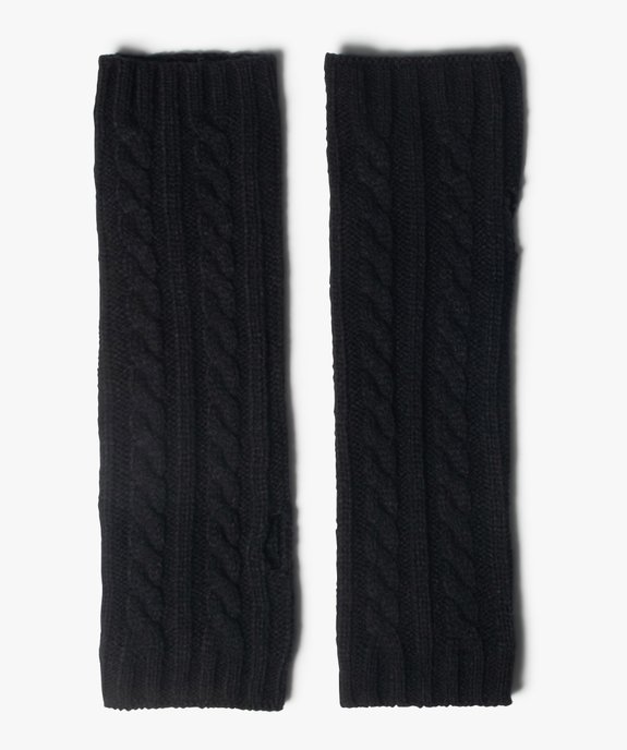 Mitaines femme en maille torsadée vue1 - GEMO (ACCESS) - GEMO