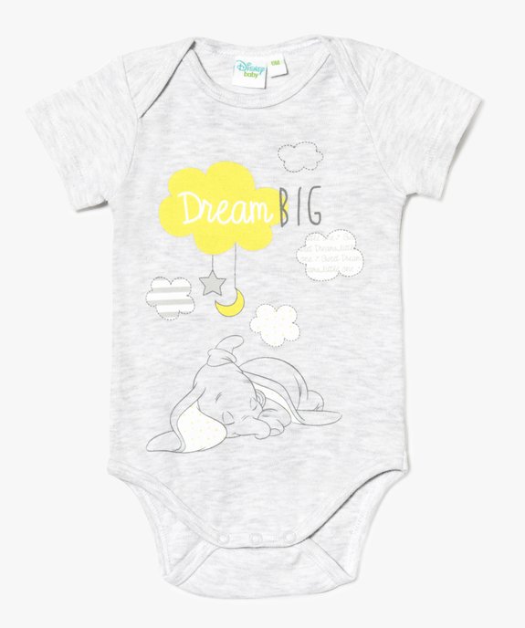 Body à manches courtes Dumbo - Disney vue1 - DISNEY - GEMO