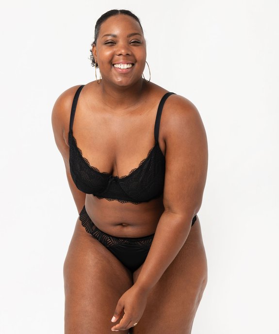 Soutien-gorge emboitant à armatures en dentelle grande taille vue5 - GEMO(HOMWR FEM) - GEMO