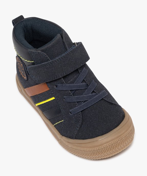 Baskets montantes ludiques à scratch garçon vue5 - BUGGY GEMO FOR GOOD - GEMO