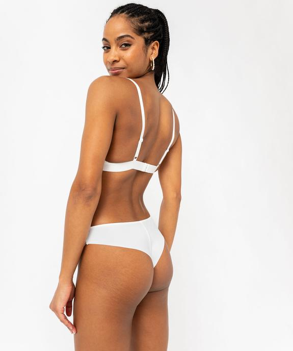 Tanga en microfibre et dentelle femme vue5 - GEMO(HOMWR FEM) - GEMO