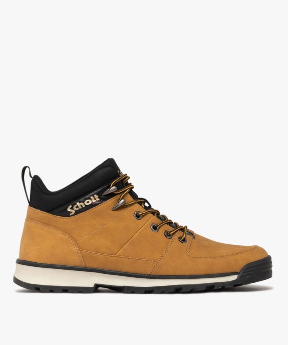 Boots homme montantes à lacets ronds bicolores sportswear - Schott vue2 - SCHOTT - GEMO