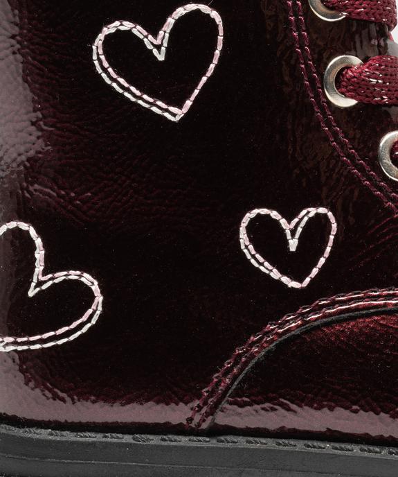 Boots vernies et zippées à lacets pailletées bébé fille vue6 - LOVELY WINGS - GEMO