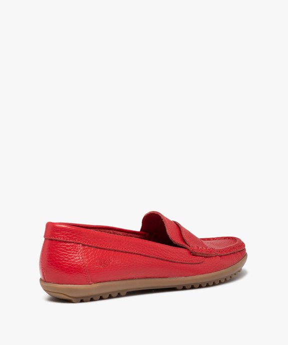 Mocassins confort femme dessus cuir uni vue5 - ZEN AIR - GEMO