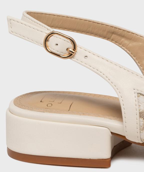 Escarpins à petit talon, bout pointu et arrière ouvert femme vue6 - FOLLOW ME - GEMO