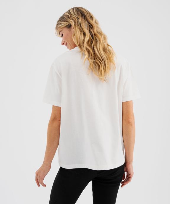 Tee-shirt manches courtes en jersey de coton imprimé femme - Stitch vue1 - LILO & STITCH - GEMO