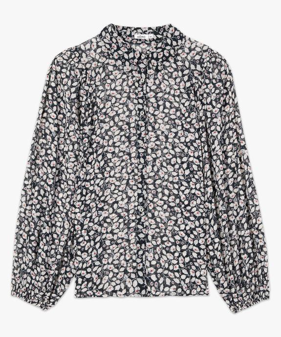 Chemise femme en voile à motif fleuri  vue4 - GEMO(FEMME PAP) - GEMO